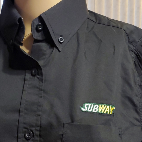Subway New official employee Subway button up shirt xs - Picture 2 of 4